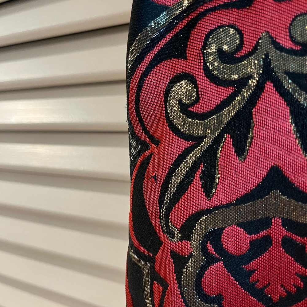 J. McLaughlin Black and Red Patterned Mini Dress - Picture 3 of 3